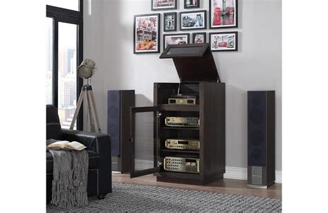 steel stereo cabinet|stereo cabinet with turntable shelf.